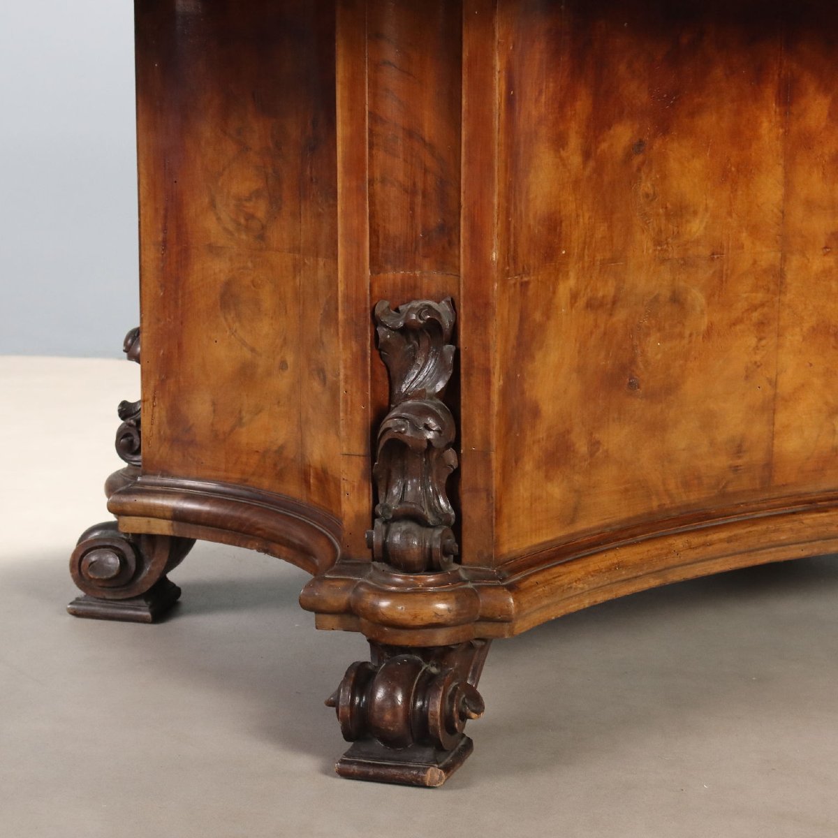 Art Deco Table In Walnut And Walnut Burl, Italy, First Half Of The 20th Century-photo-4
