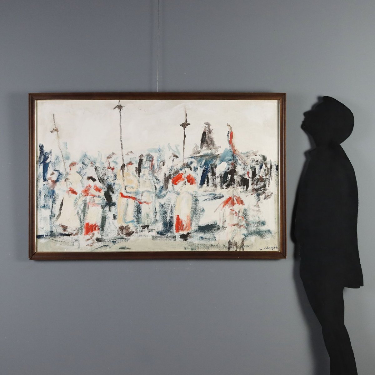 Tableau Contemporain Fernando Wamprechts Procession I, 1982-photo-2