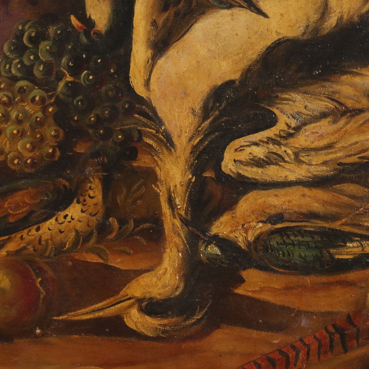 Modern Painting Composition With Game Oil On Canvas XX Century-photo-3