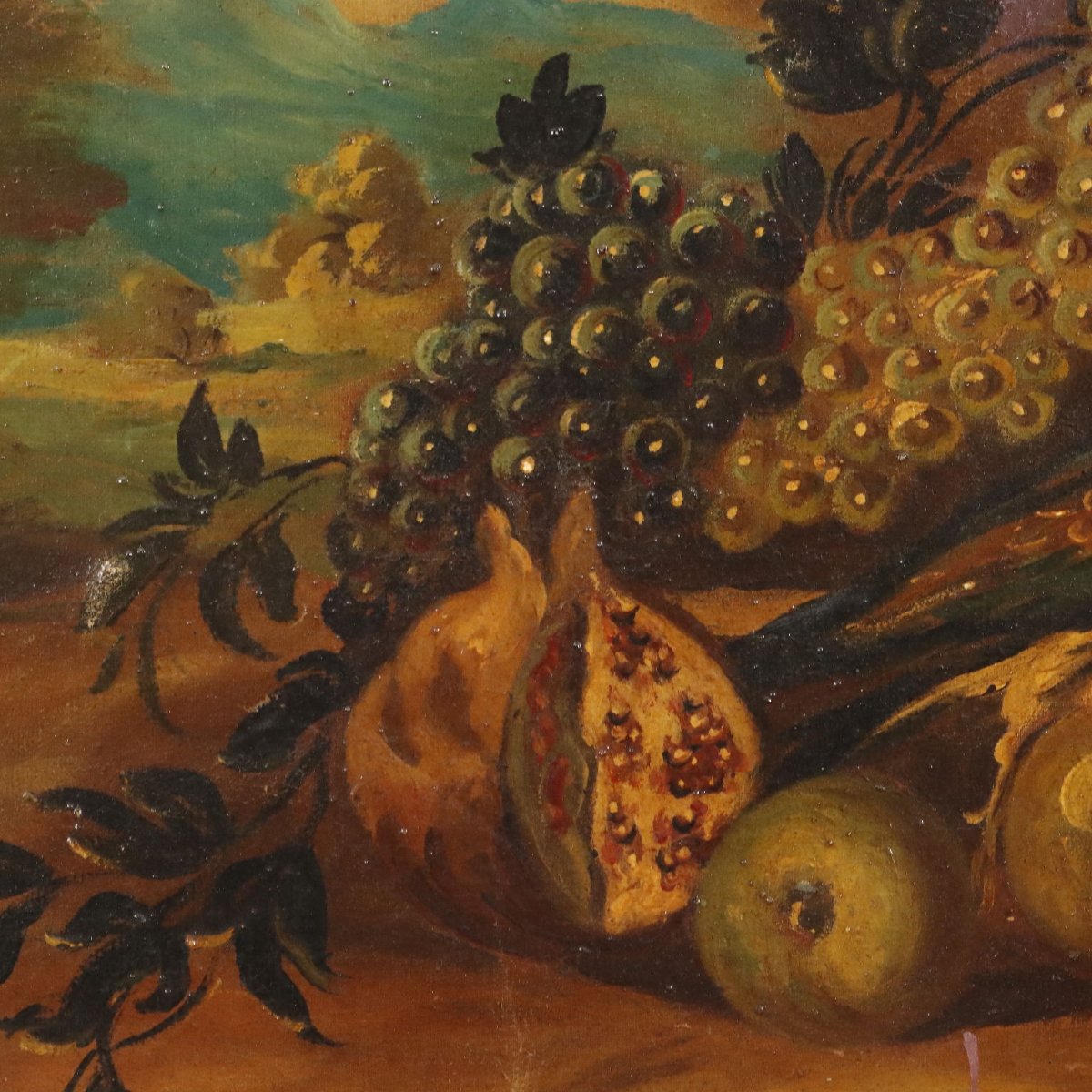 Modern Painting Composition With Game Oil On Canvas XX Century-photo-4