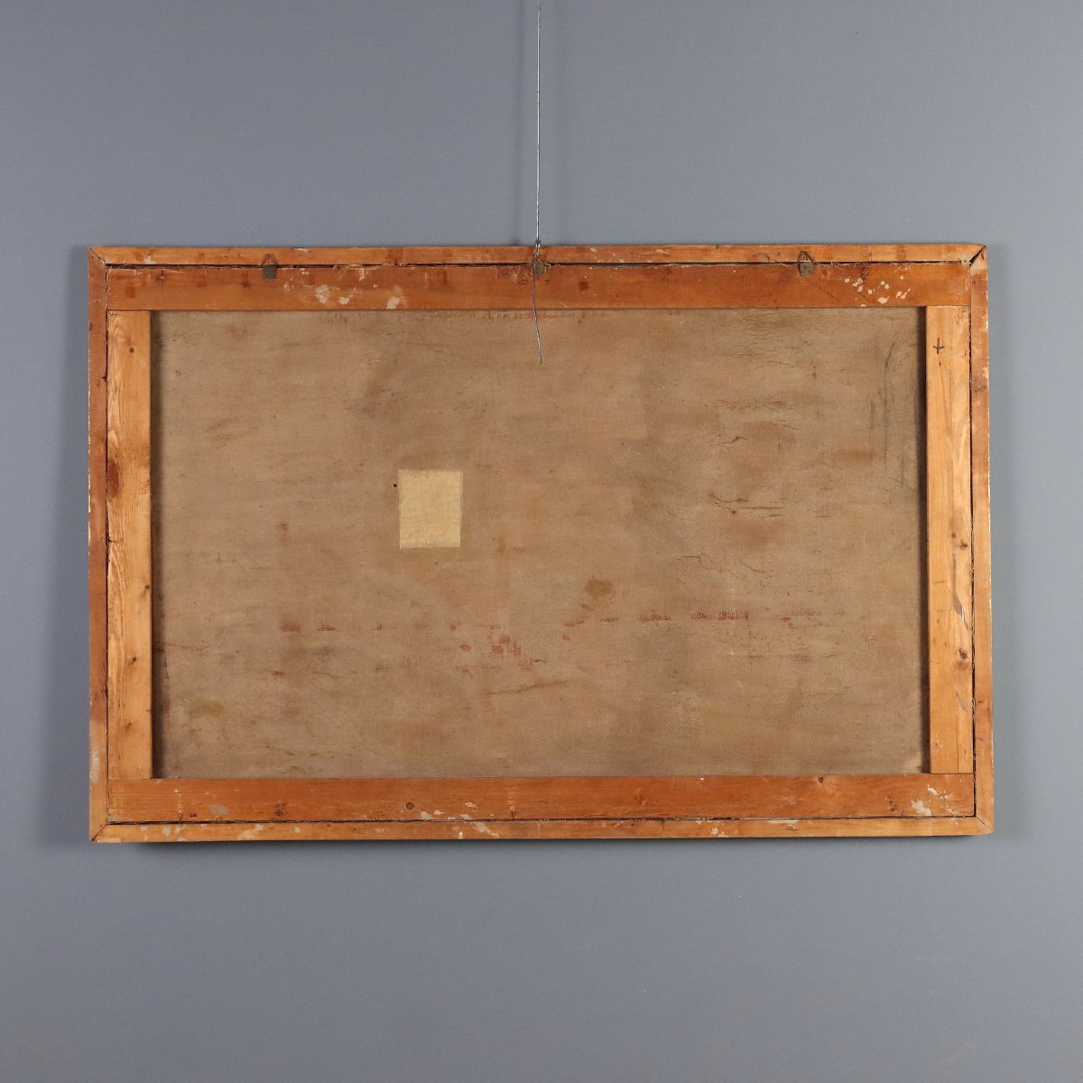 Modern Painting Composition With Game Oil On Canvas XX Century-photo-8