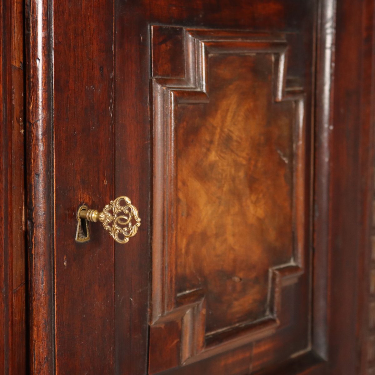 Armoire Ancienne Noyer Bruyère de Noyer Italie du XIXe Siècle-photo-3