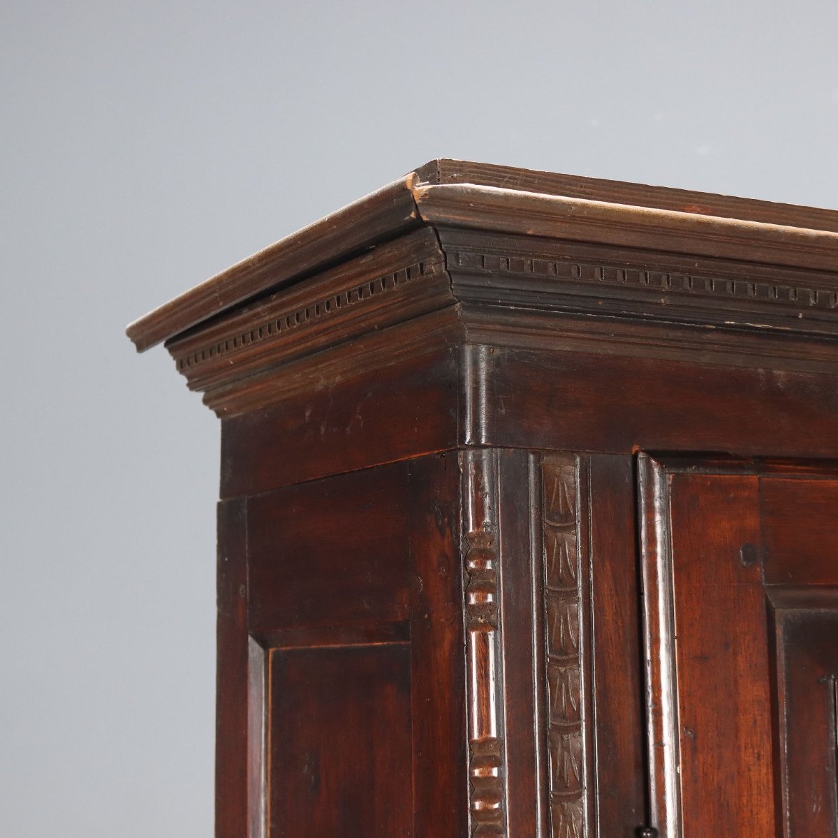 Armoire Ancienne Noyer Bruyère de Noyer Italie du XIXe Siècle-photo-4