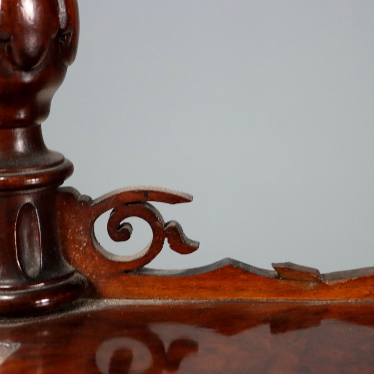 Étagère Louis Philippe Ancienne Noyer Bruyère Italie XIXe Siècle-photo-1