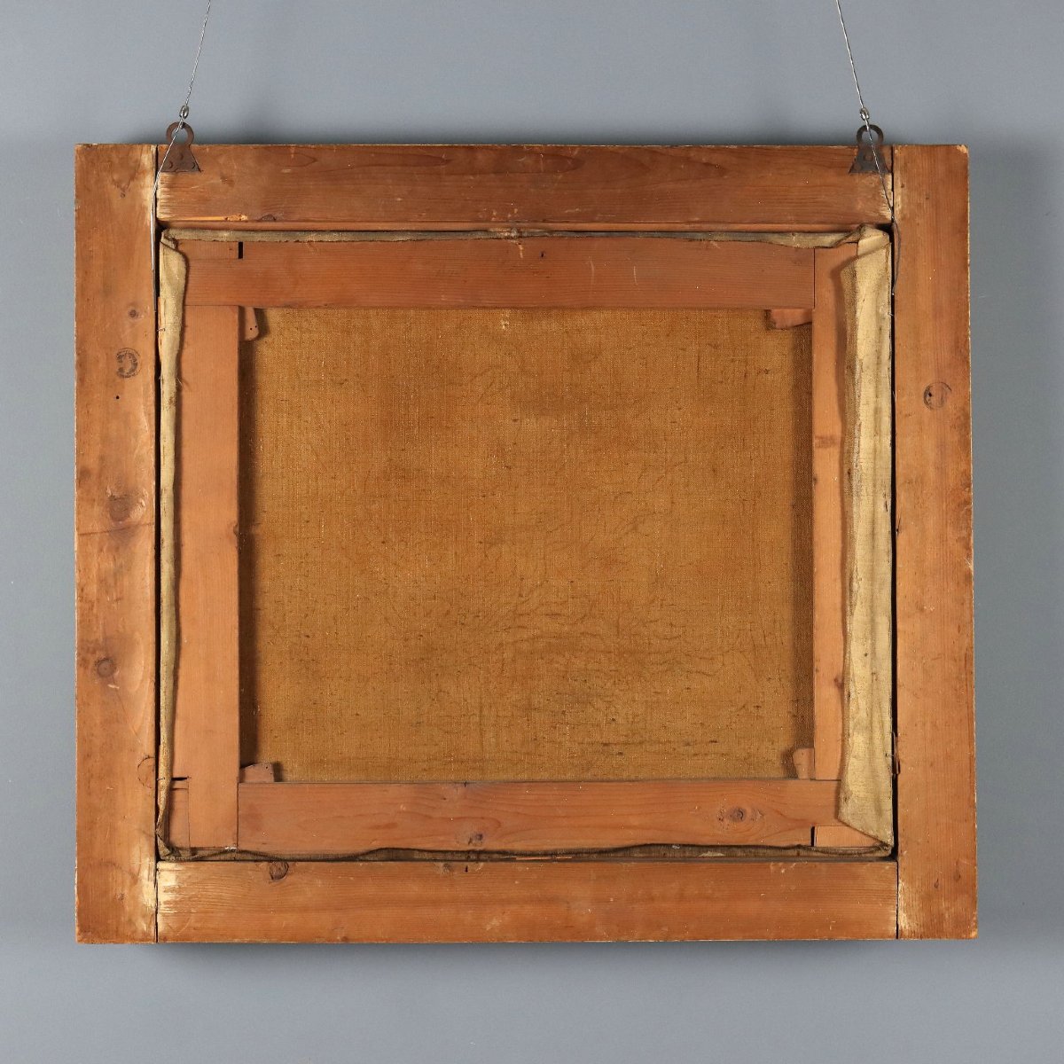 Tableau Ancien Scène de Naufrage Huile sur Toile XIXe Siècle-photo-8