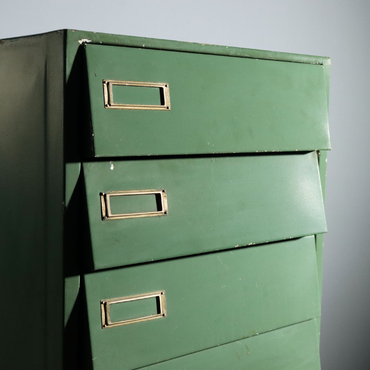 Commode Industrielle Vintage Métal 10 Tiroirs Italie Années 1960 Originale-photo-4