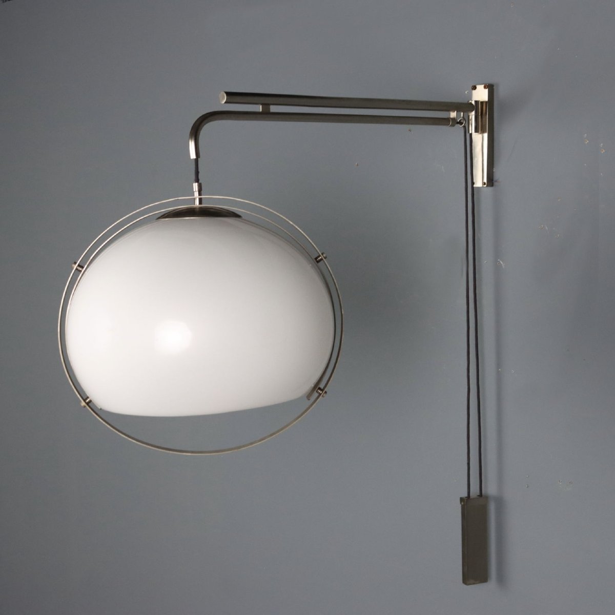 Lampe Space Age Vintage Plastique Métal Design Années 1970 Originale-photo-2