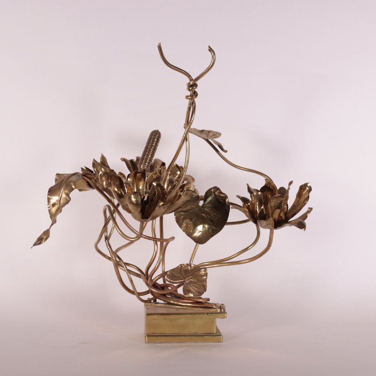 Paire de Sculptures Style Maison Jensen Laiton France Années 1970-photo-3