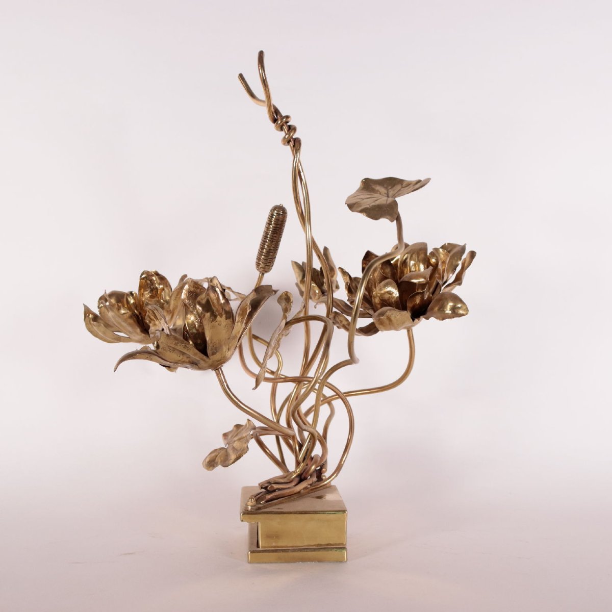 Paire de Sculptures Style Maison Jensen Laiton France Années 1970-photo-2