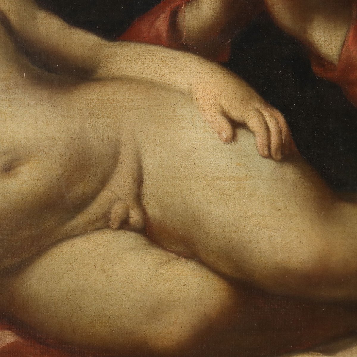 Tableau Ancien Vièrge Marie Copie par Guido Reni XVIIIe Siècle-photo-2