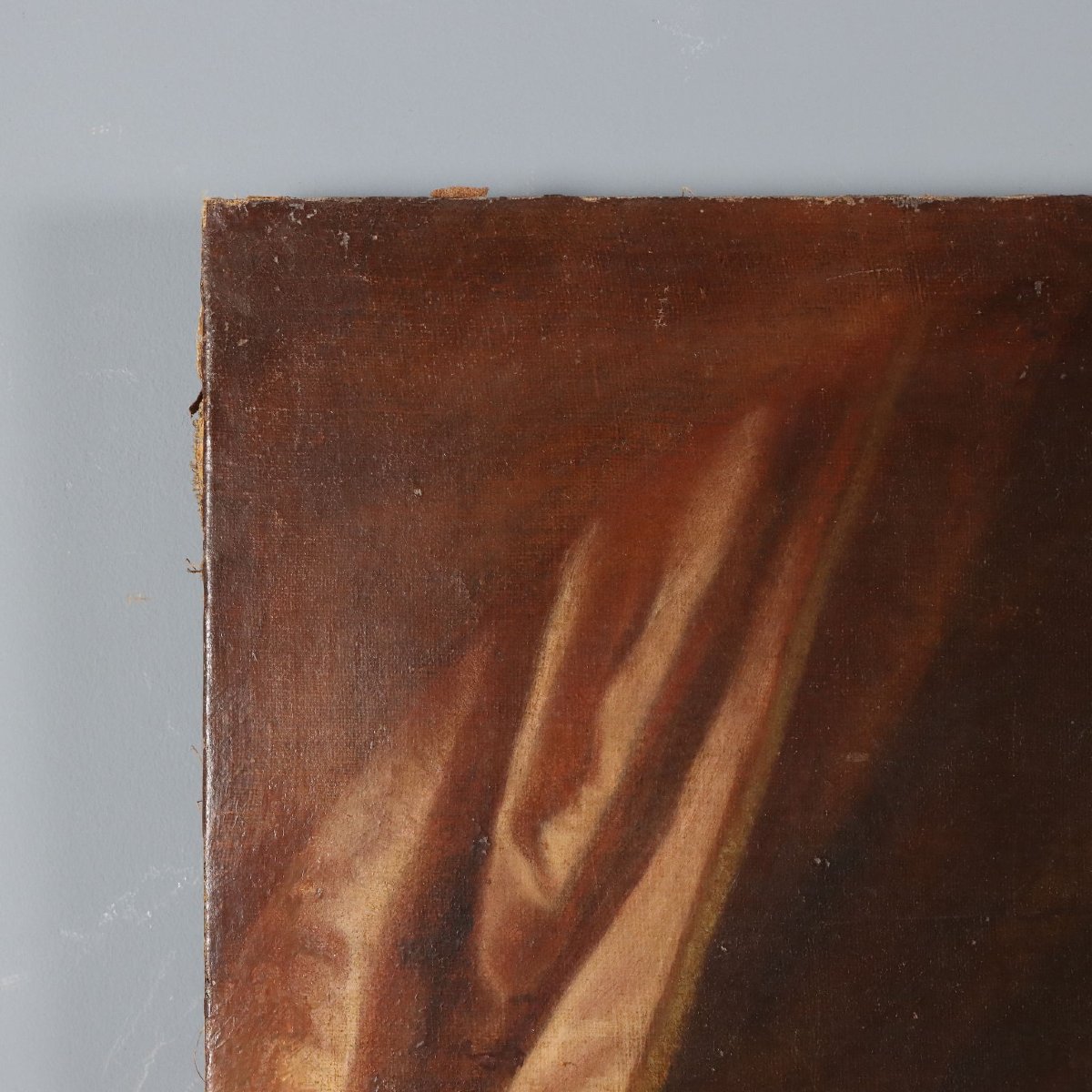 Tableau Ancien Vièrge Marie Copie par Guido Reni XVIIIe Siècle-photo-3
