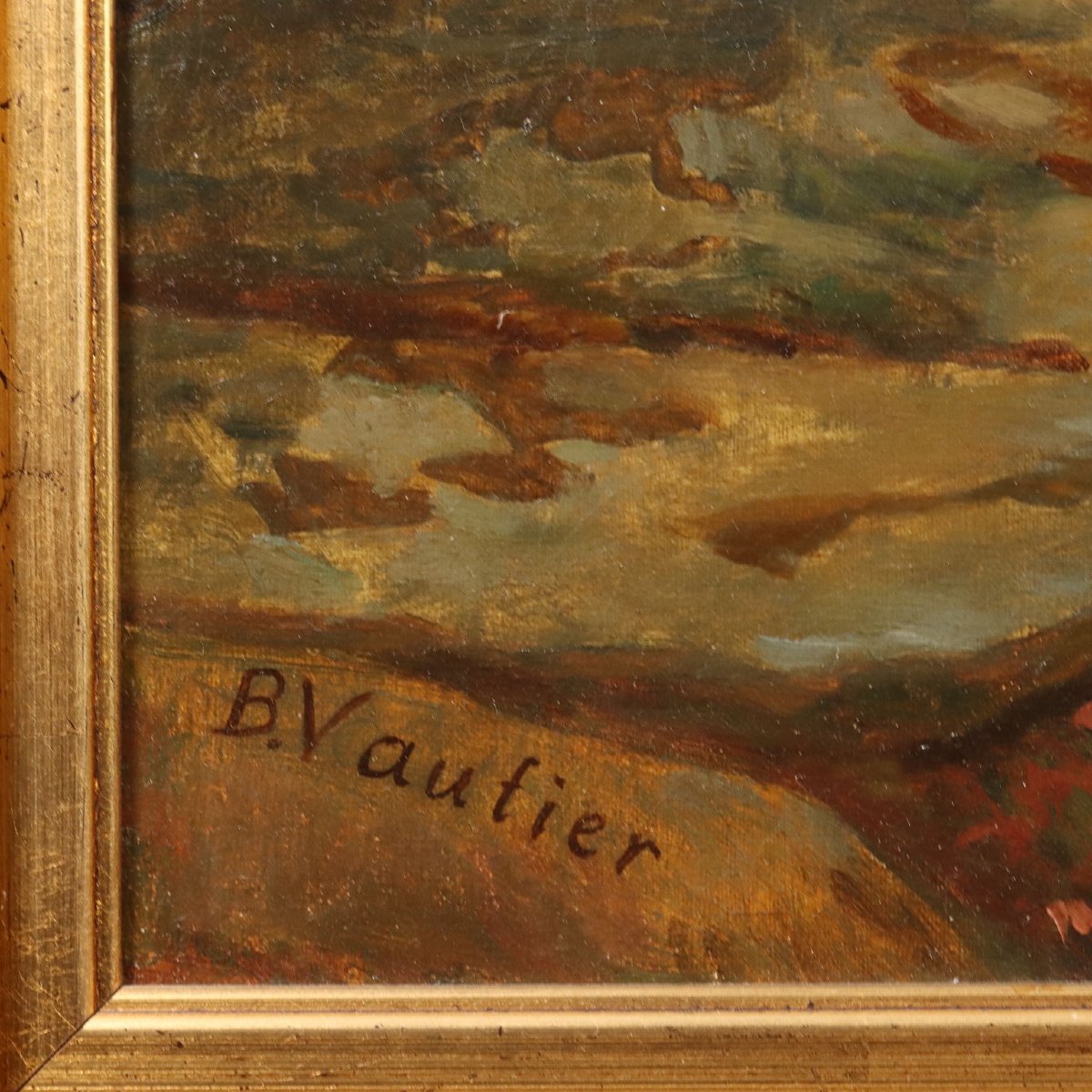 Tableau Ancien Copie par Benjamin Vautier L'Aveu Involontaire Original-photo-5