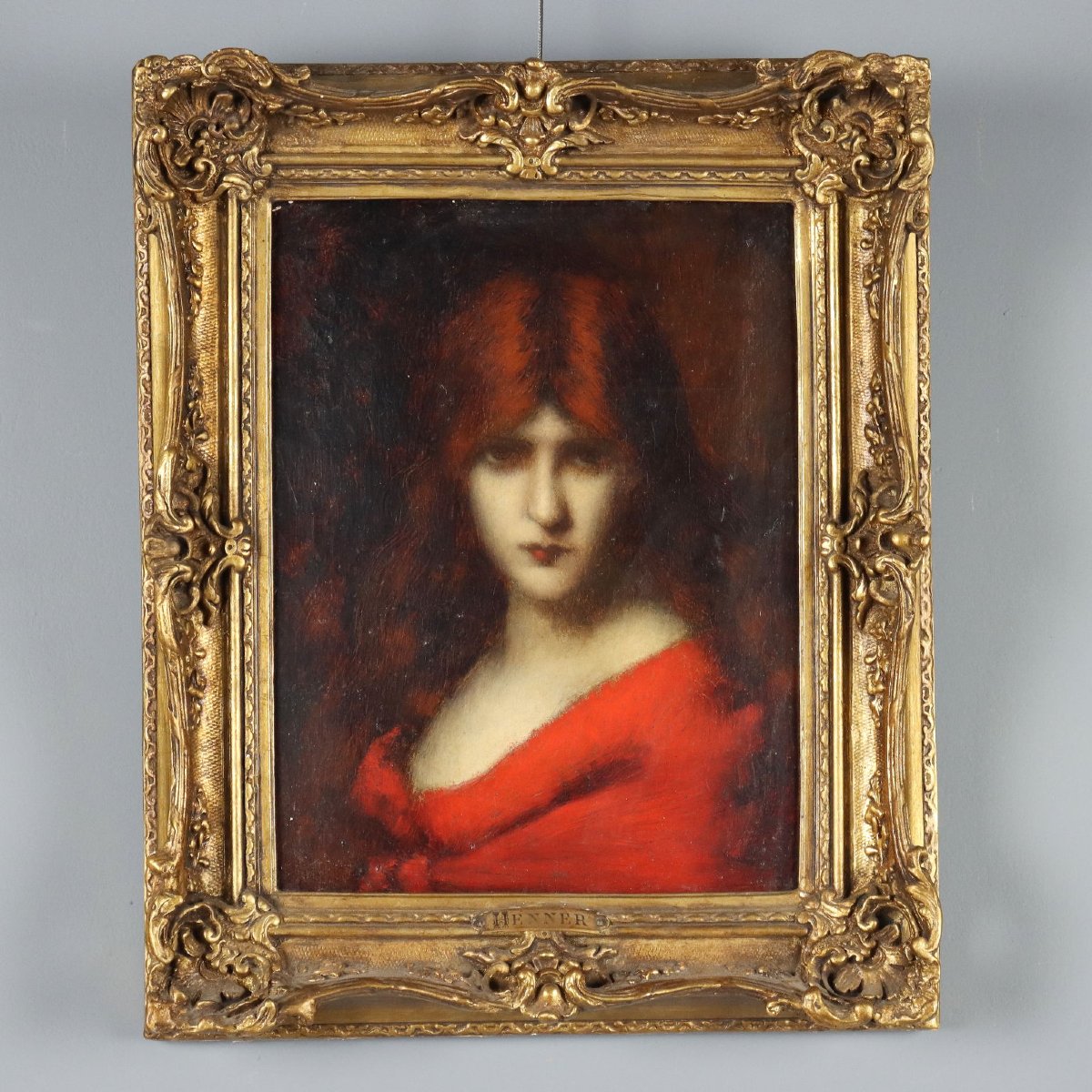 Tableau Ancien Attribué à Jean-Jacques Henner France XIXe Siècle Original