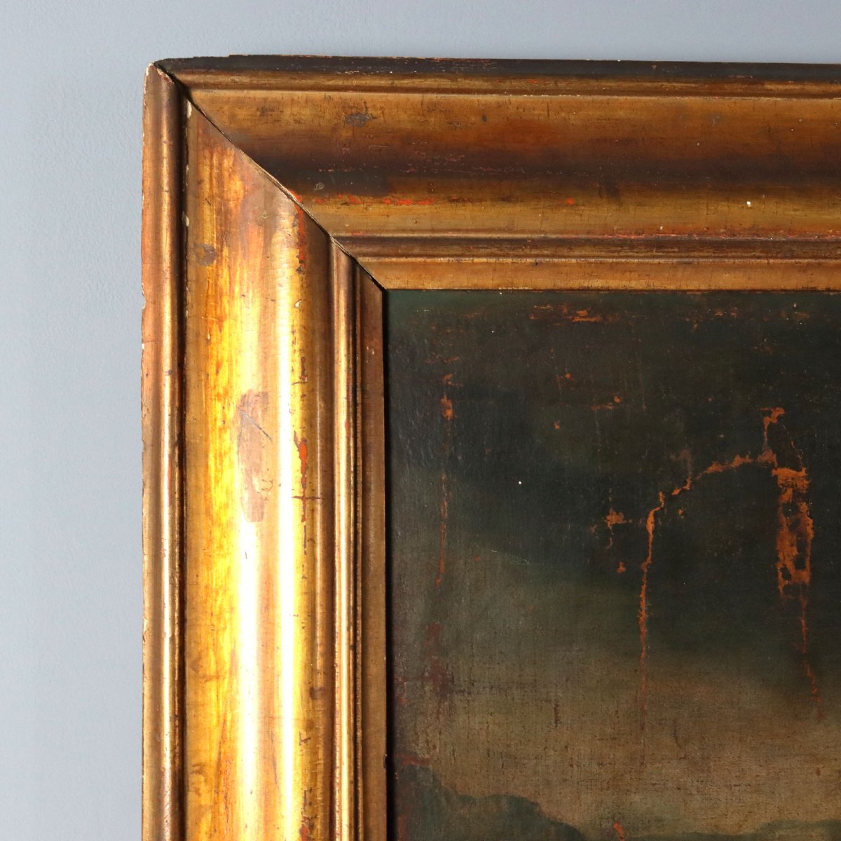 The Holy Family Antique Painting Oil On Canvas Northern Europe-photo-8