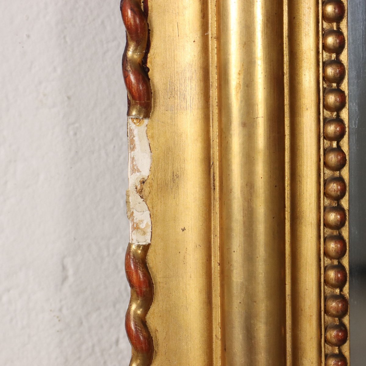 Antique Eclectic Mirror Gilded Wood Italy XIX Century-photo-6