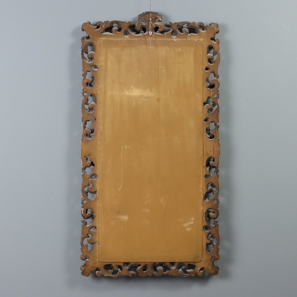 Miroir Style Baroque en Bois Doré Italie du XXe siècle-photo-6