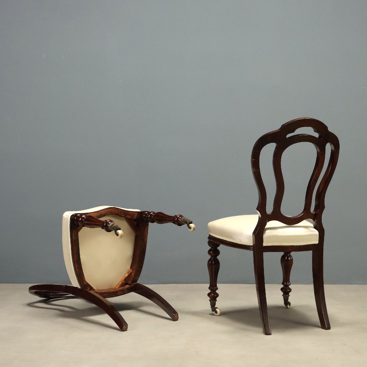 Victorian Mahogany Chairs - Set Of Six, England, Mid-19th Century-photo-1