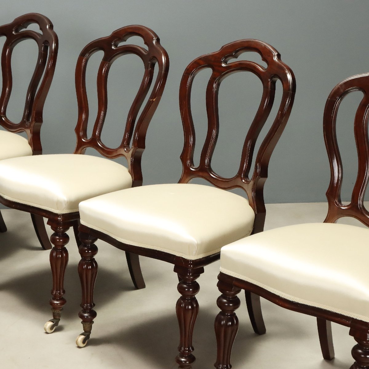 Victorian Mahogany Chairs - Set Of Six, England, Mid-19th Century-photo-2