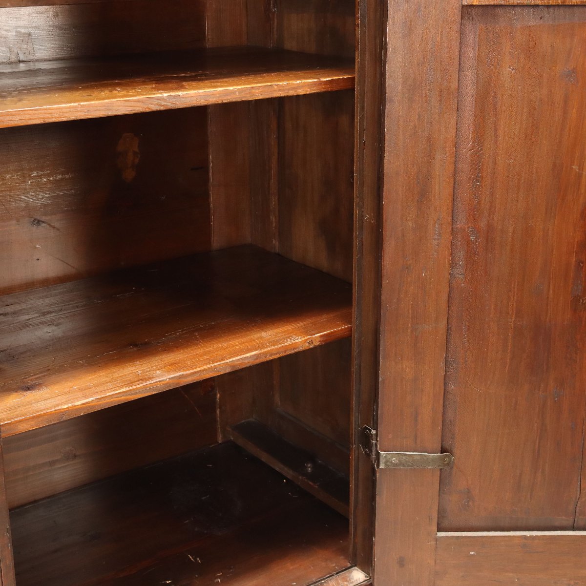 Armoire Style Baroque en Hêtre Teinté Noyer Italie, fin du XIXe siècle-photo-6