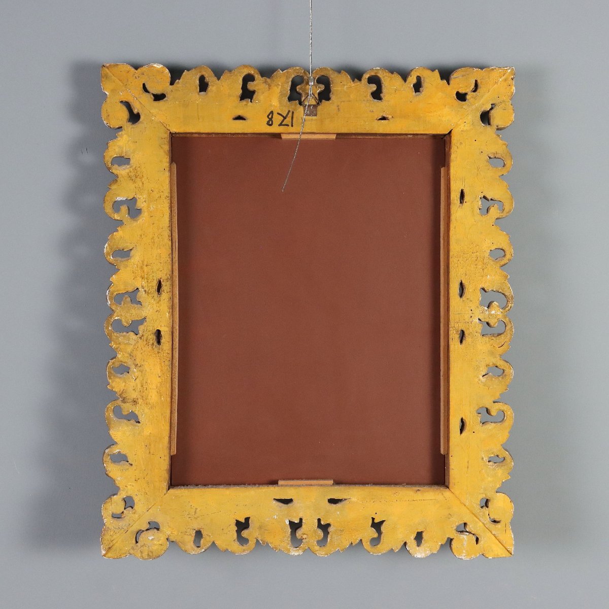 Miroir Éclectique en Bois Sculpté et Doré  Italie, dernier quart du XXe siècle-photo-5