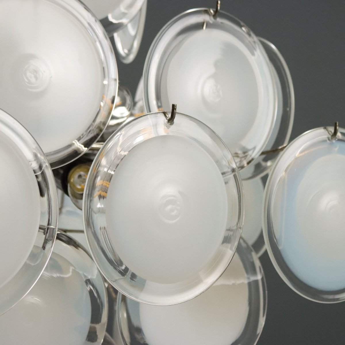 Vintage Ceiling Lamp Murano Glass Design Italy 1970s Original-photo-3