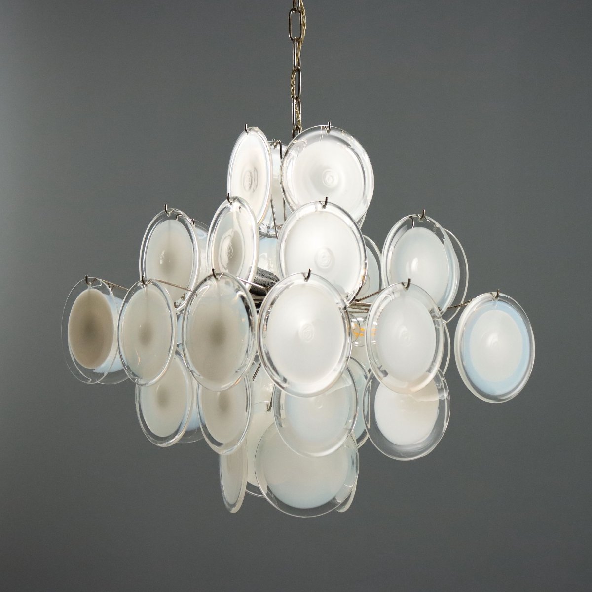 Vintage Ceiling Lamp Murano Glass Design Italy 1970s Original-photo-4
