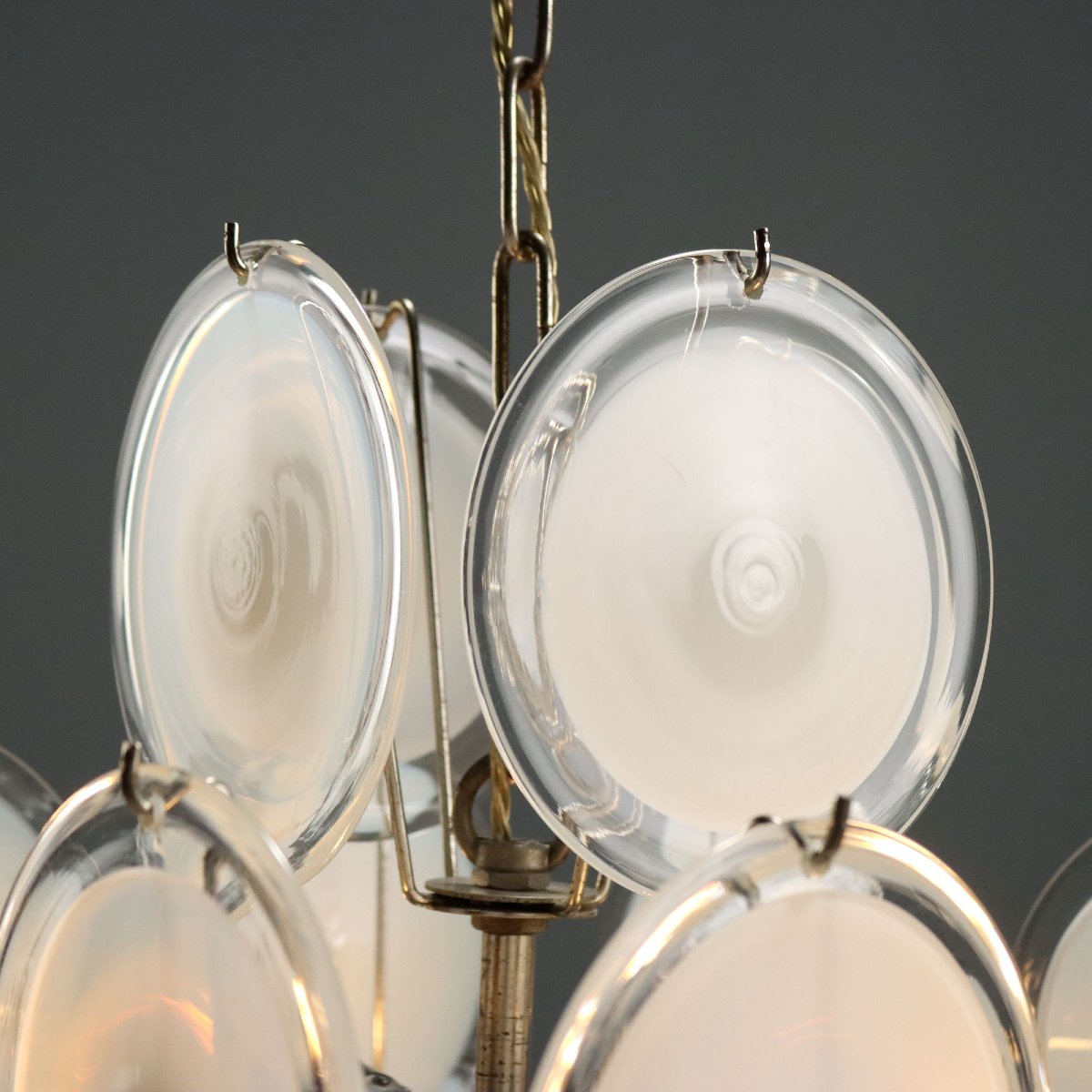 Vintage Ceiling Lamp Murano Glass Design Italy 1970s Original-photo-5