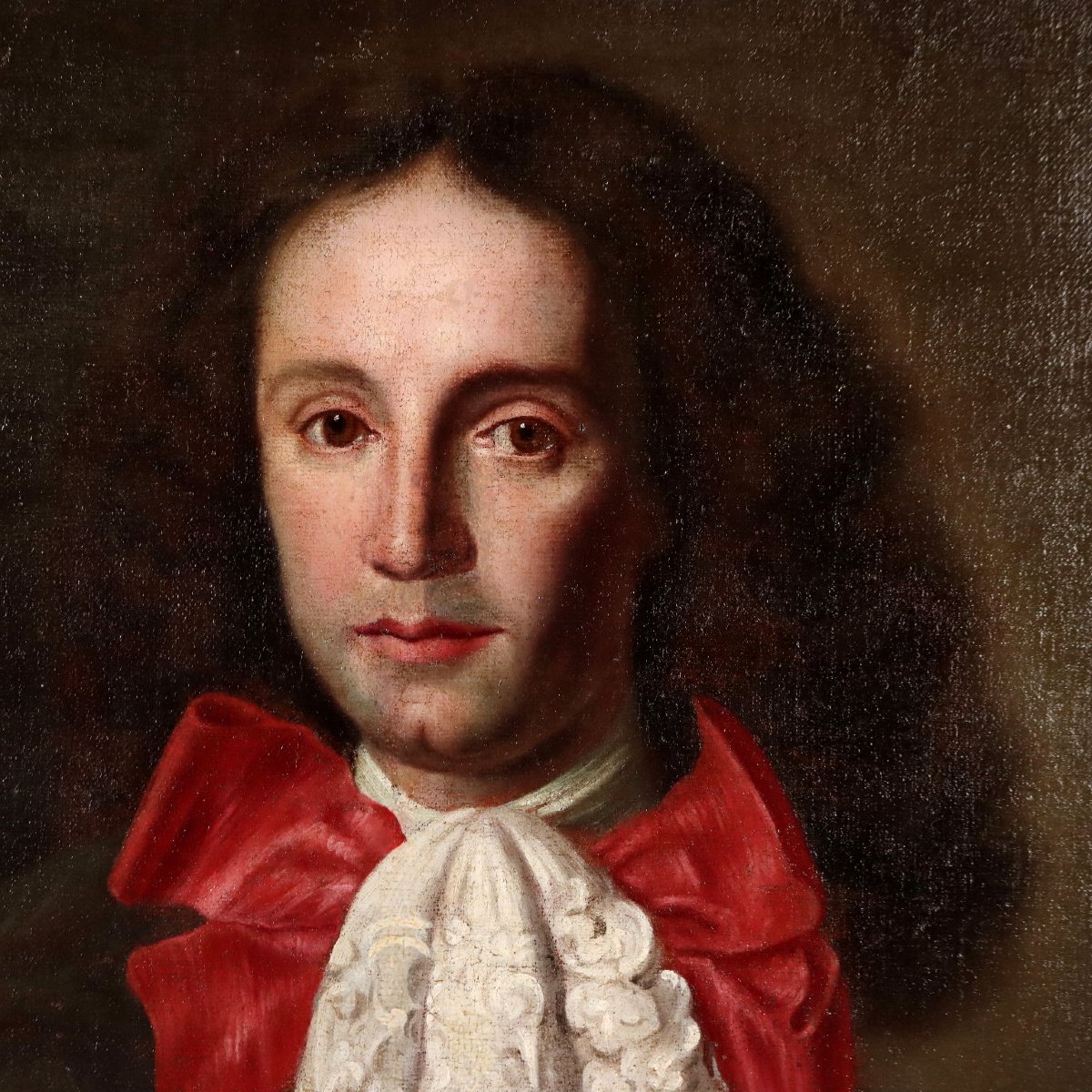 Tableau Ancien Portrait Masculin Dans le Style de Jakob Ferdinand Voet -photo-3