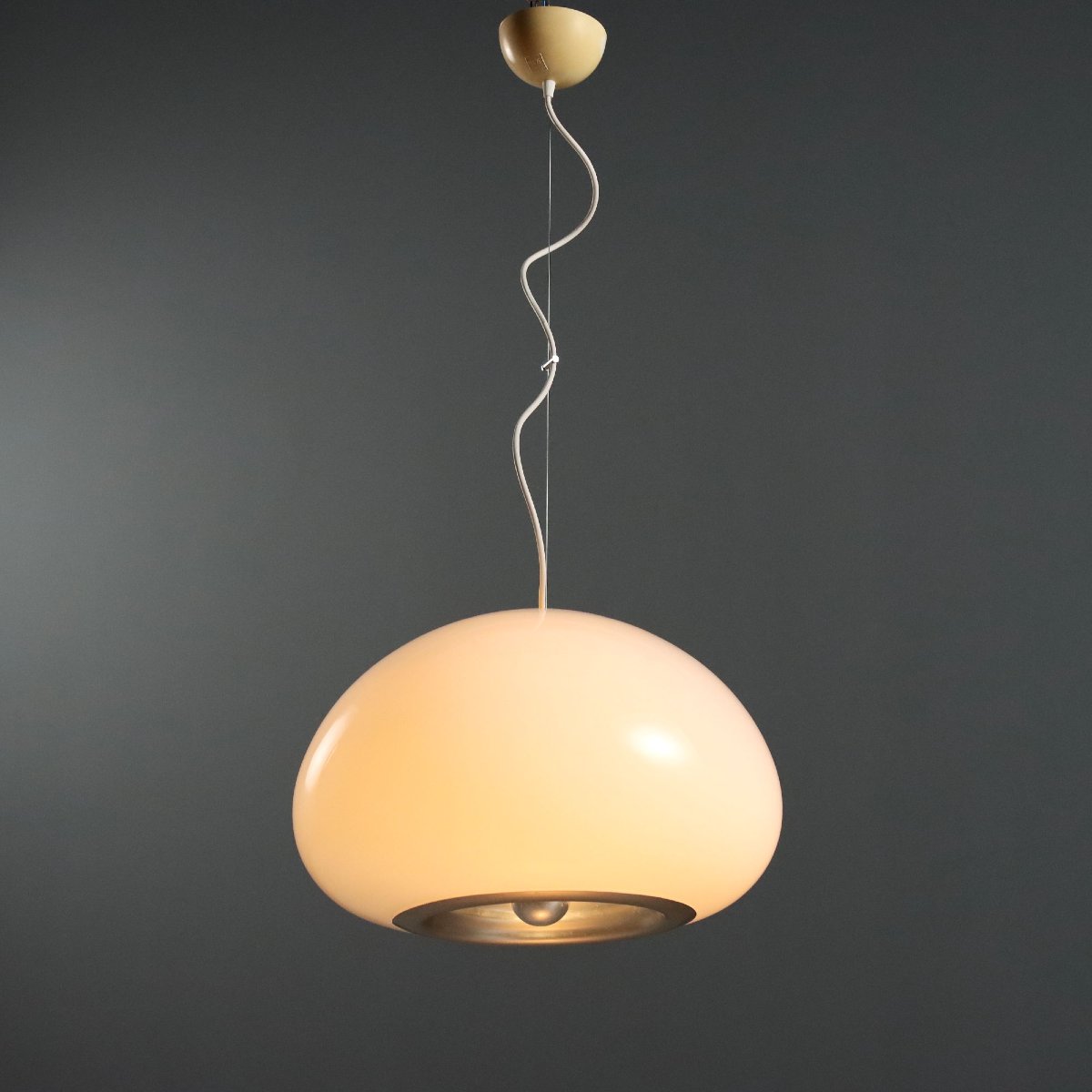 Lampe Suspendue Flos Black & White Vintage Design Castiglioni Années 1970