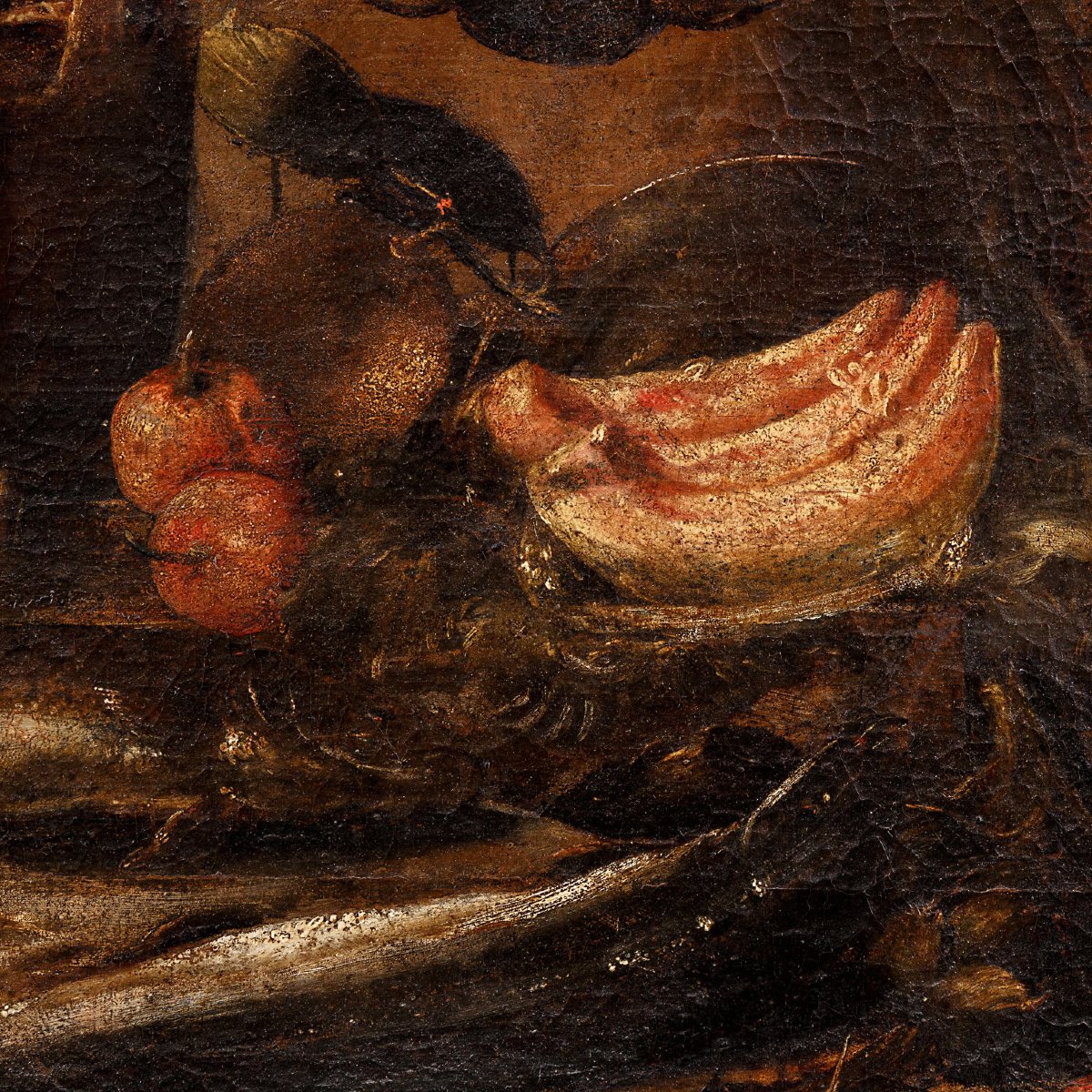 Tableau Ancien Nature Morte Signée Bartolomeo Arbotori XVIIe Siècle-photo-4