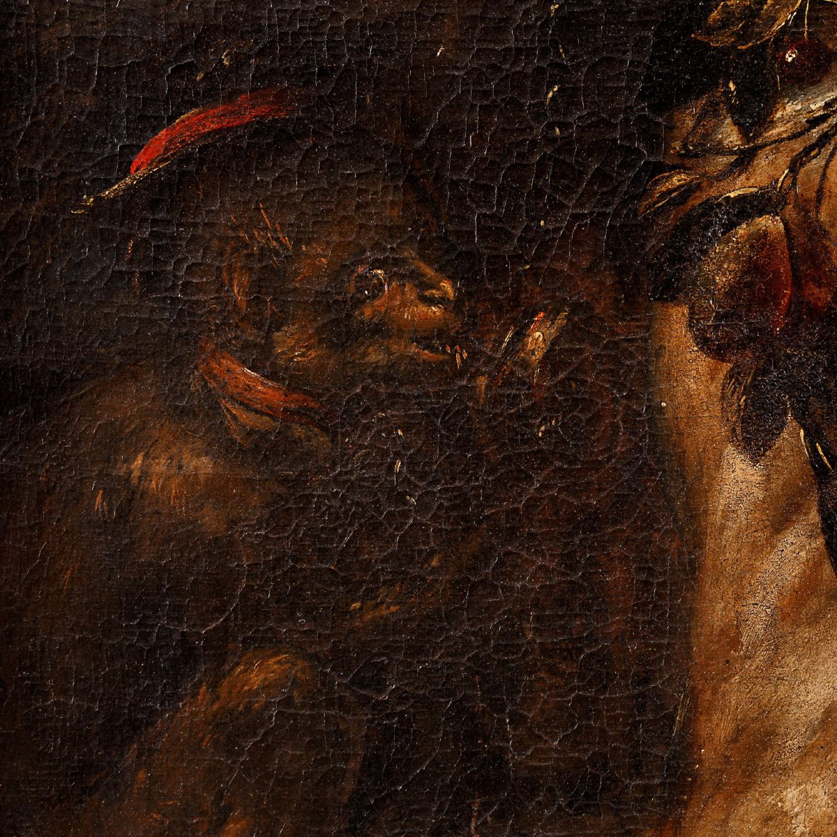 Tableau Ancien Nature Morte Signée Bartolomeo Arbotori XVIIe Siècle-photo-2