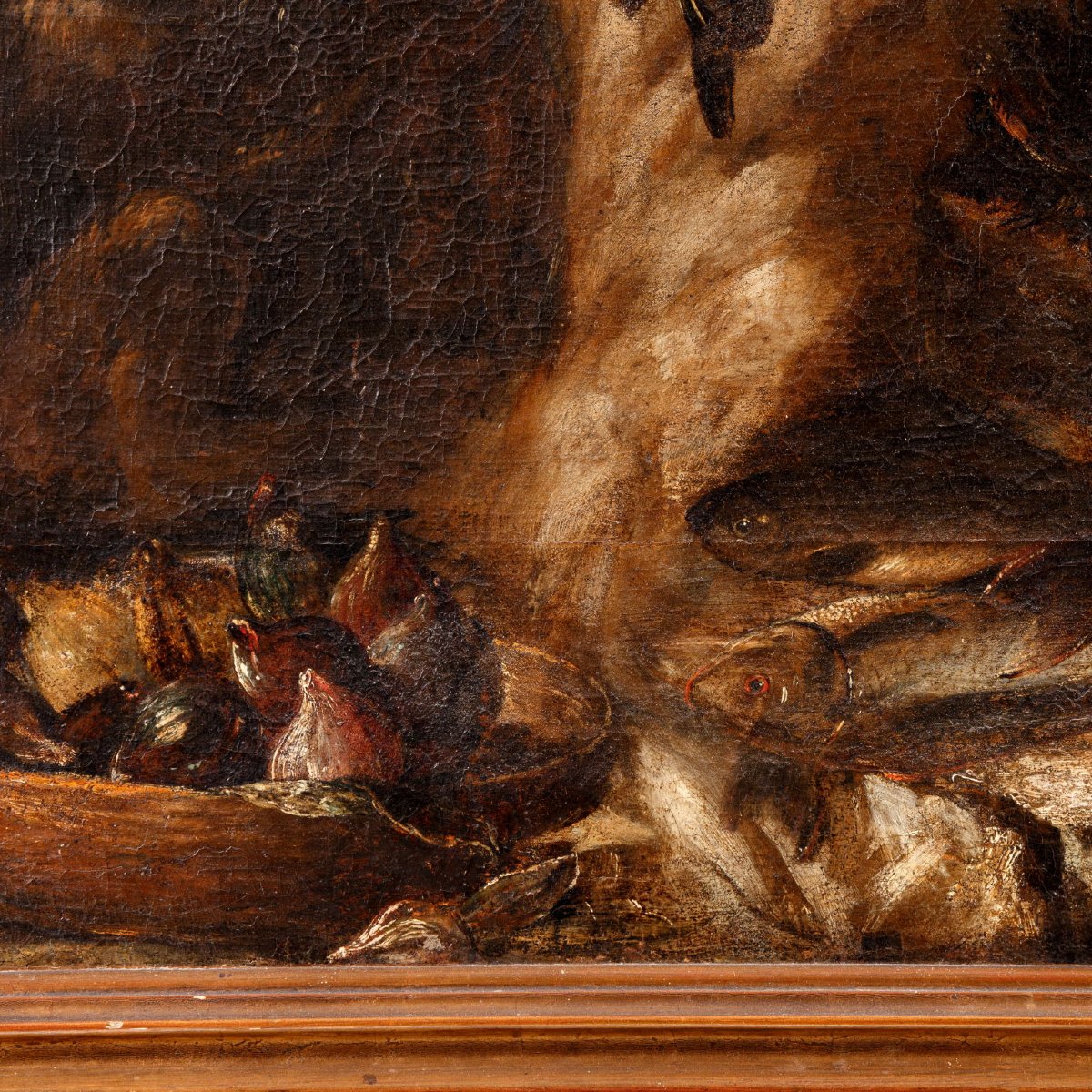 Tableau Ancien Nature Morte Signée Bartolomeo Arbotori XVIIe Siècle-photo-4