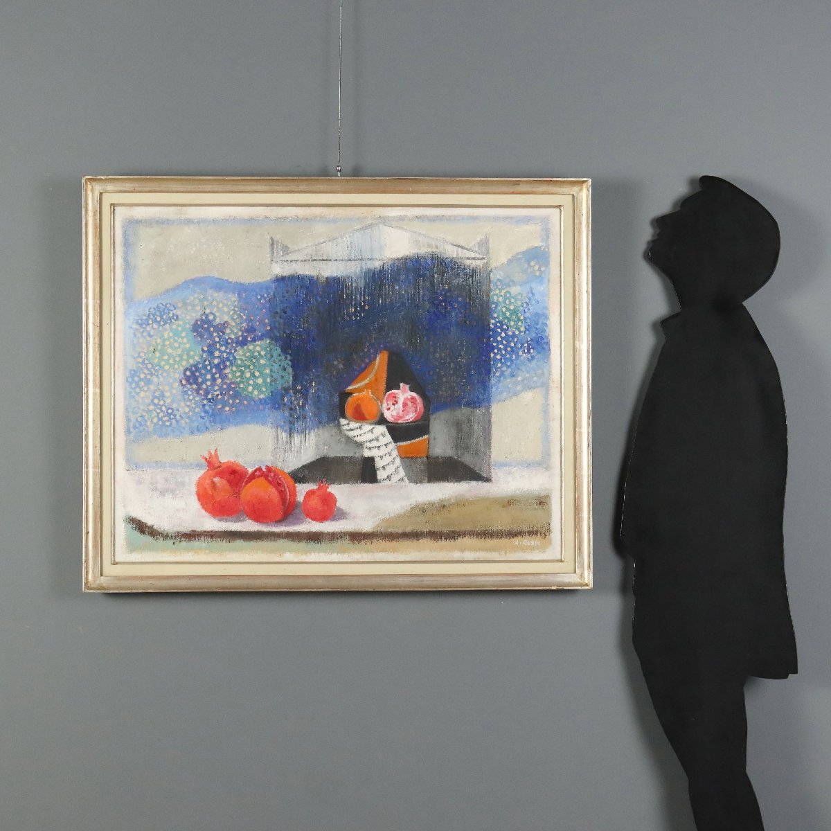 Tableau Moderne Signé Attilio Rossi La Voie Lactée Huile sur Toile 1992-photo-2