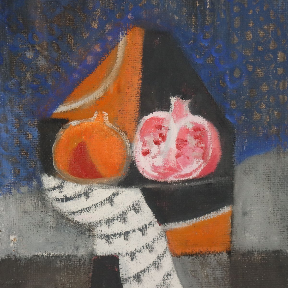 Tableau Moderne Signé Attilio Rossi La Voie Lactée Huile sur Toile 1992-photo-4