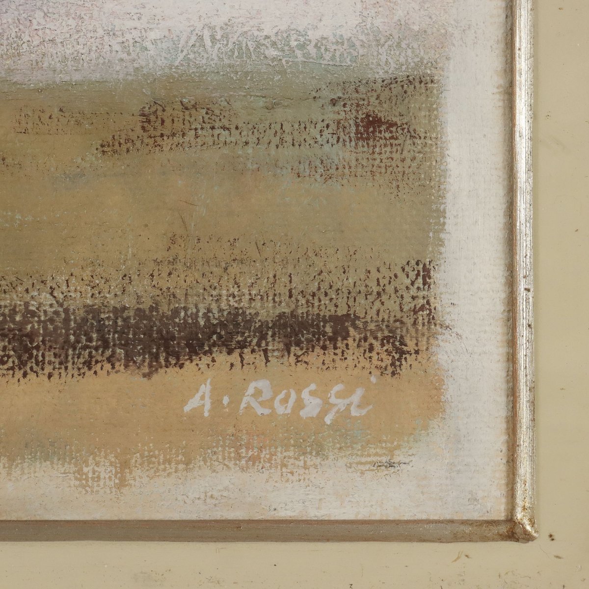 Tableau Moderne Signé Attilio Rossi La Voie Lactée Huile sur Toile 1992-photo-4