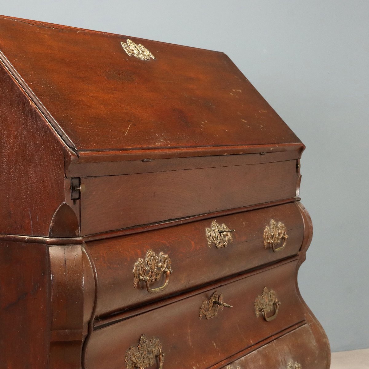 Dutch Folding Table In Oak, Mid-19th Century, Netherlands, Mid-19th Century-photo-2