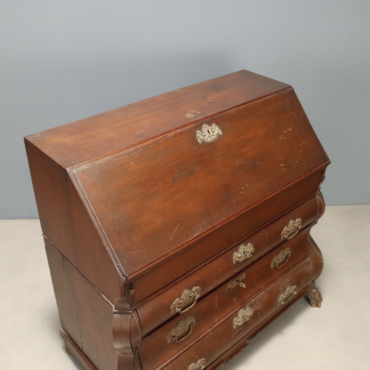 Dutch Folding Table In Oak, Mid-19th Century, Netherlands, Mid-19th Century-photo-6