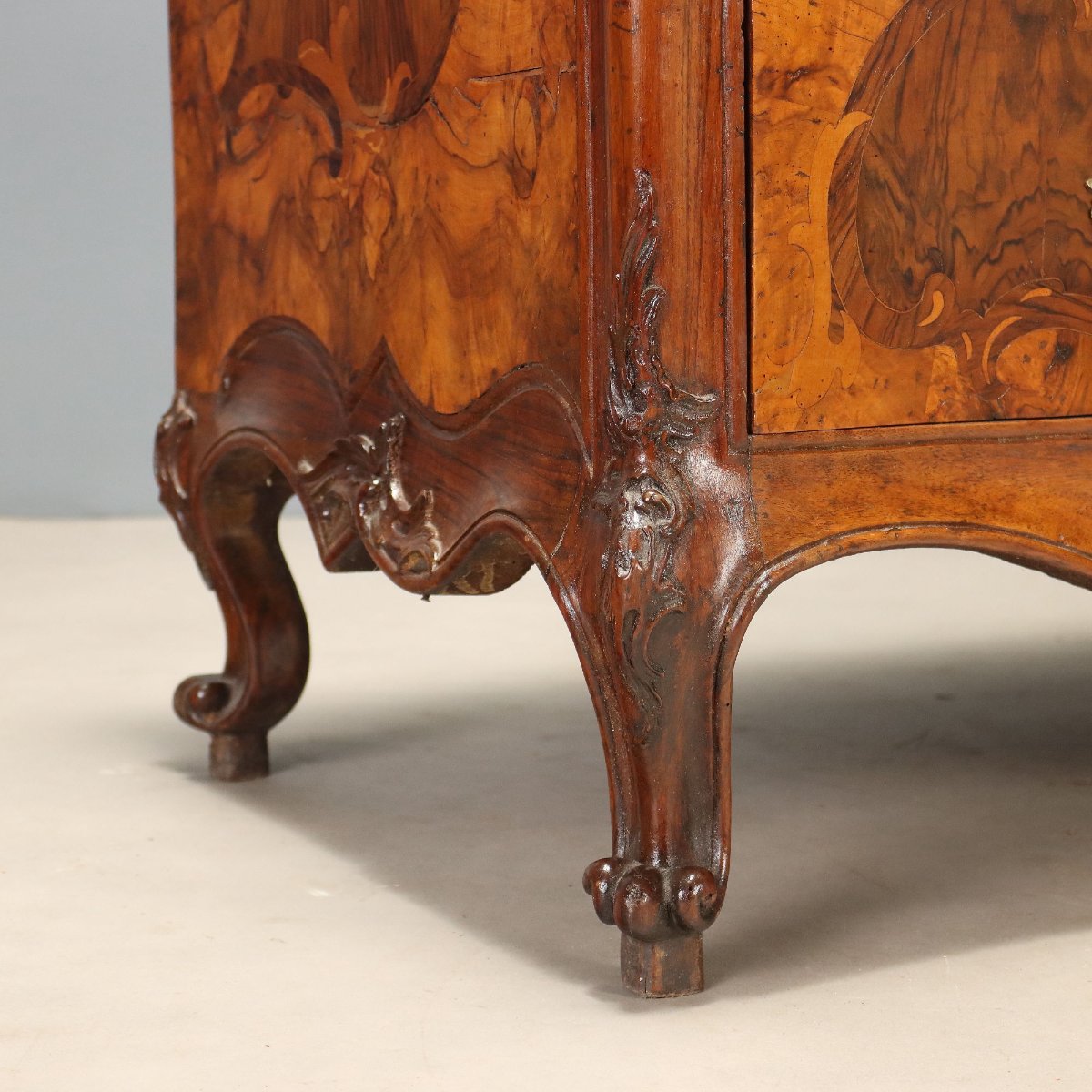 18th-century Walnut And Piacenza Walnut Burl Tray-photo-6