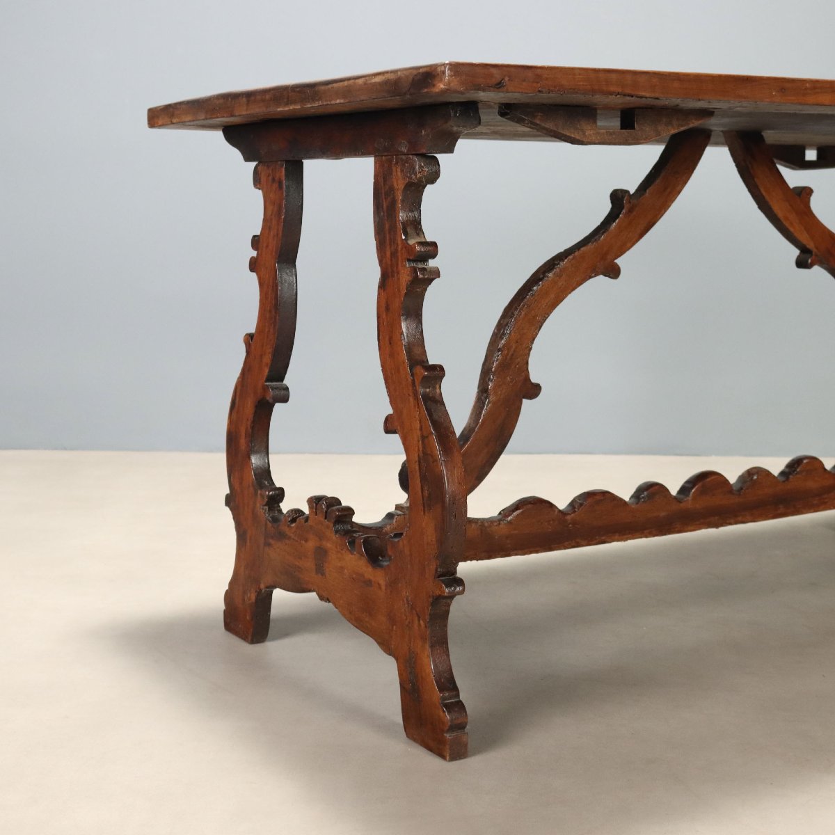 Table Fratino en Noyer du XVIIIe Siècle Italie-photo-2