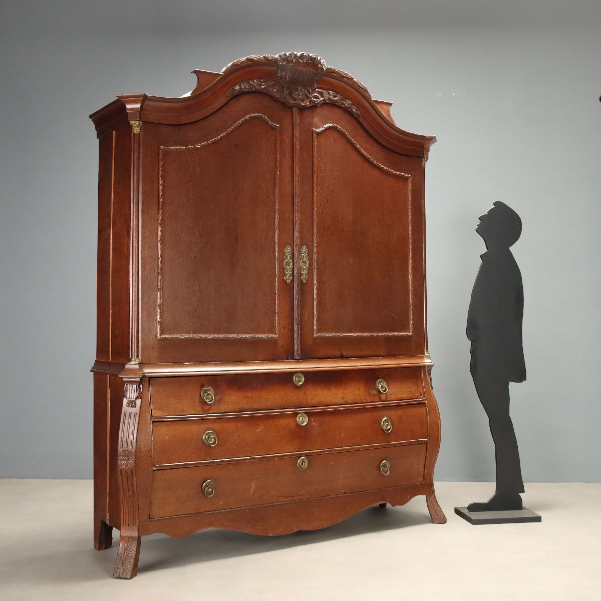 Armoire Néerlandaise en Chêne du XIXe Siècle-photo-2