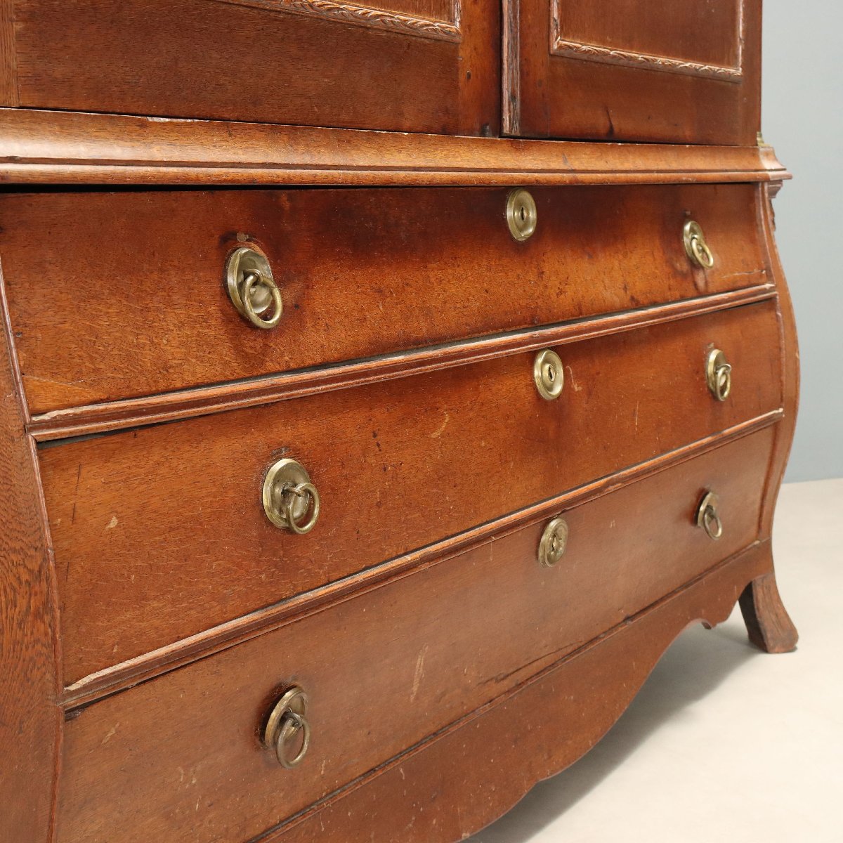 Armoire Néerlandaise en Chêne du XIXe Siècle-photo-1