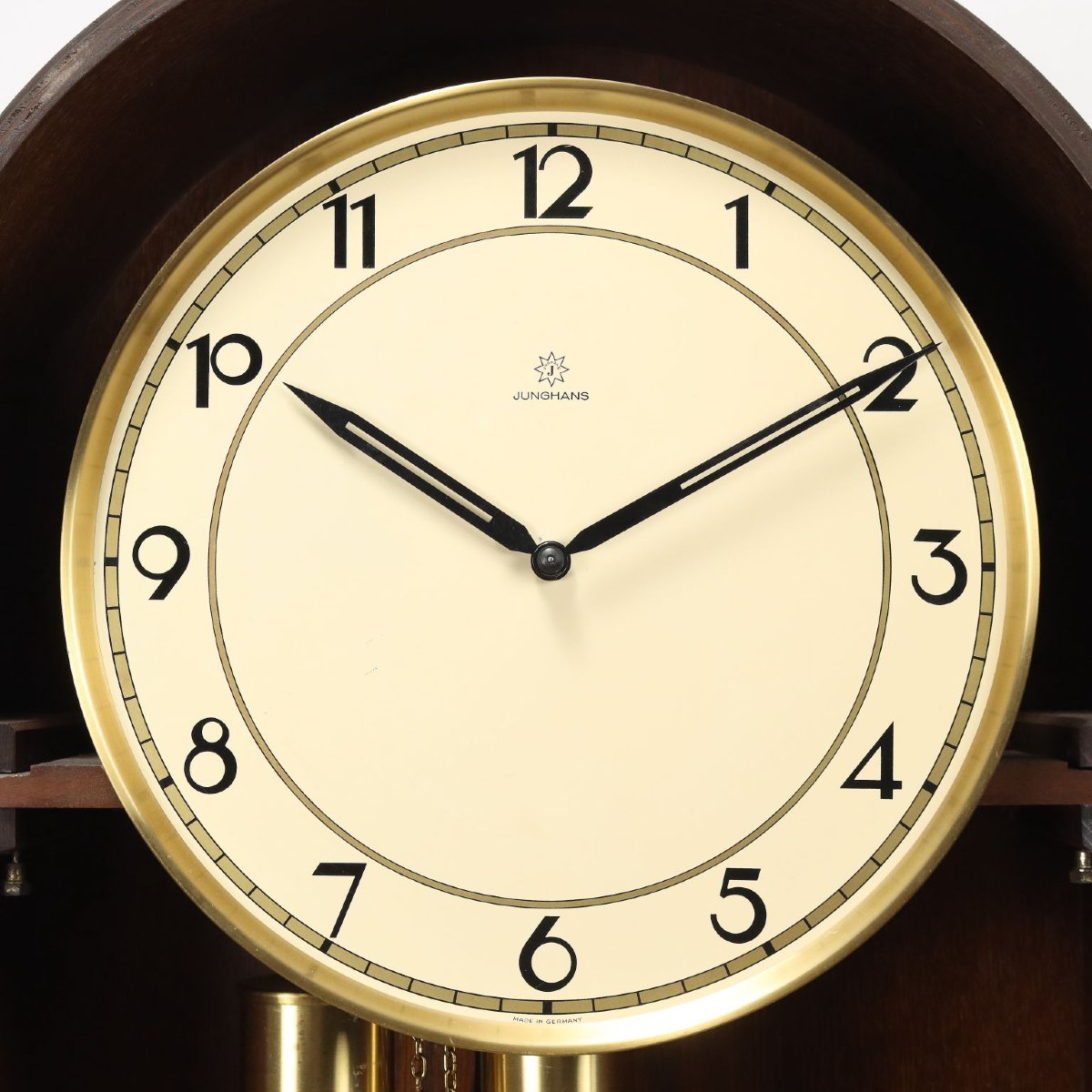 Art Deco-style Oak Pendulum Clock - Germany, Early 1900s; Germany, Early 20th Century-photo-4