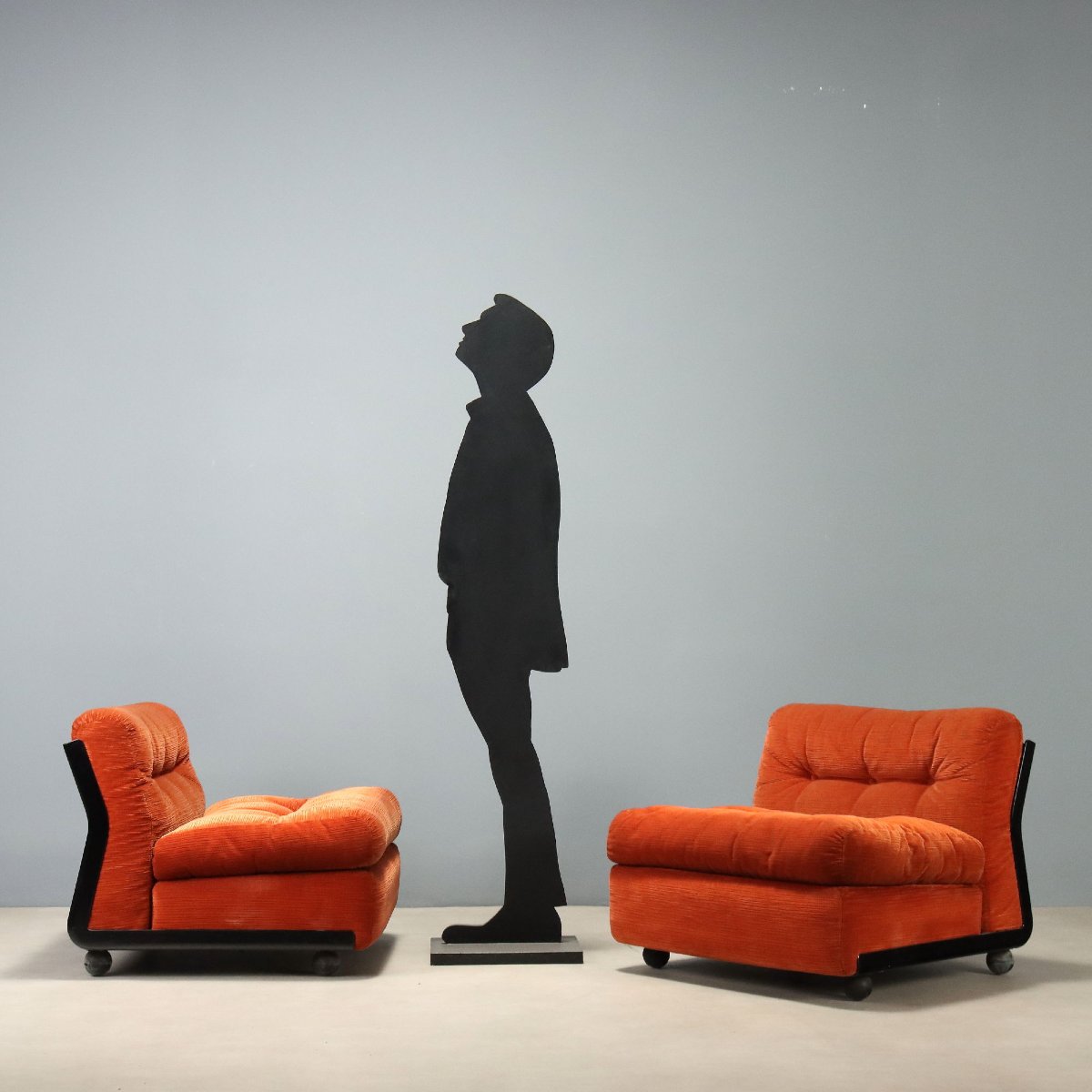 C&b Amanta Armchairs Vintage Design Mario Bellini Italy 1960s-photo-2