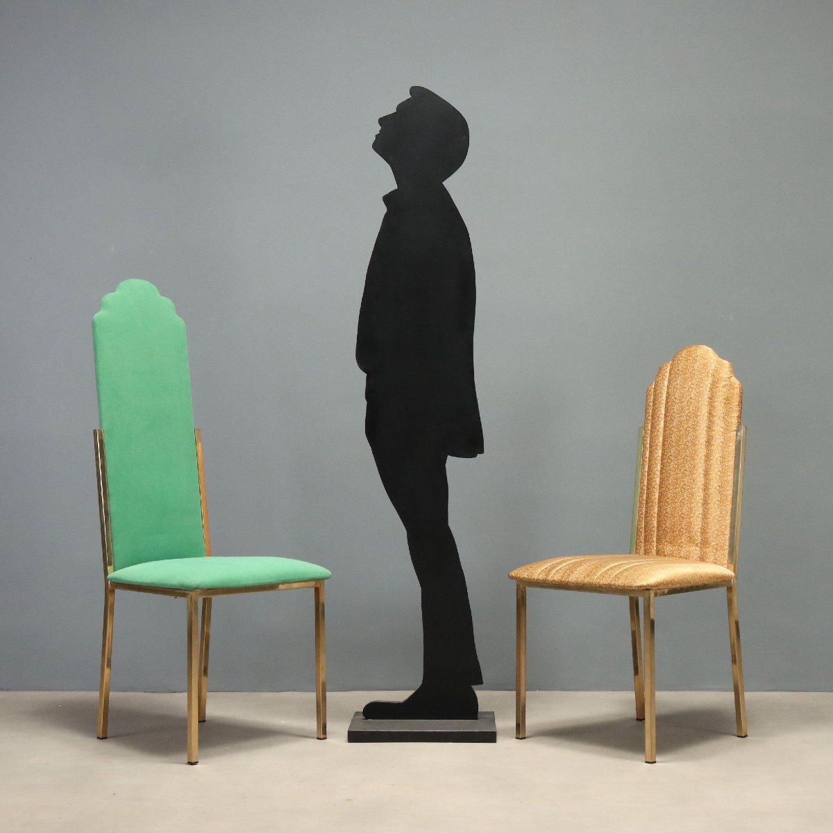 Chaises Vintage Sabot Maison Jensen Desin Alain Delon Années 70-photo-2