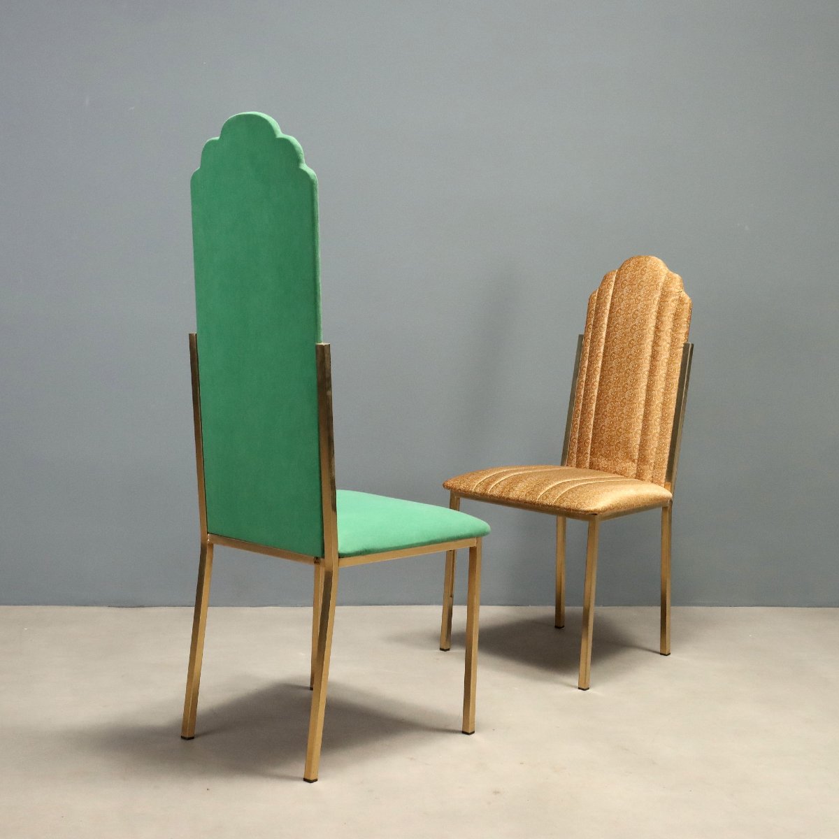 Chaises Vintage Sabot Maison Jensen Desin Alain Delon Années 70-photo-3