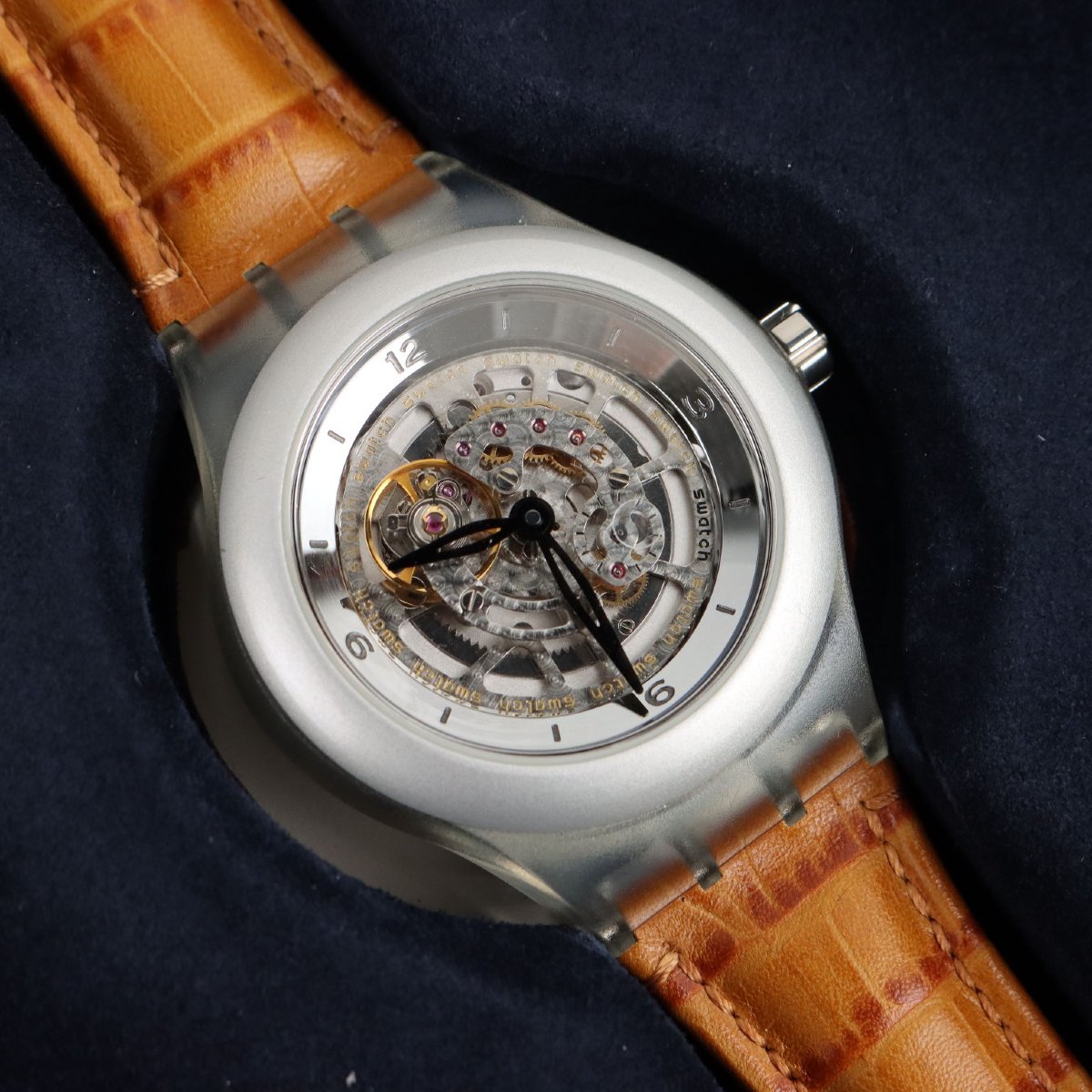 Swatch Diaphane One Carousel Tourbillon Vintage Switzerland 2001 Original-photo-3