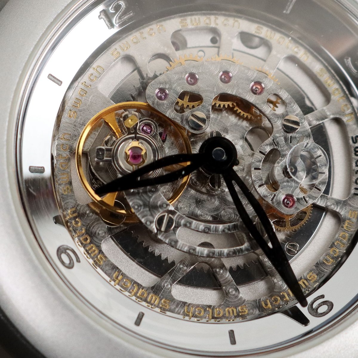Swatch Diaphane One Carousel Tourbillon Vintage Switzerland 2001 Original-photo-3