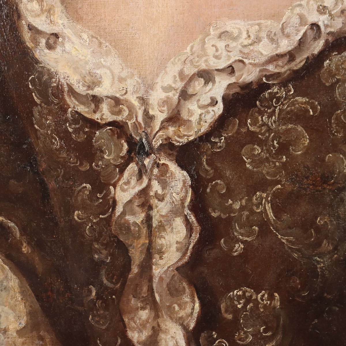 Antique Painting Female Portrait In The Style Of Jakob Ferdinand Voet-photo-4