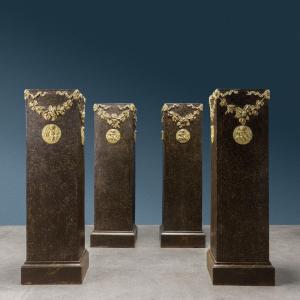 Group Of Four Neoclassical Vase Columns Italy Last Quarter Of The 18th Century