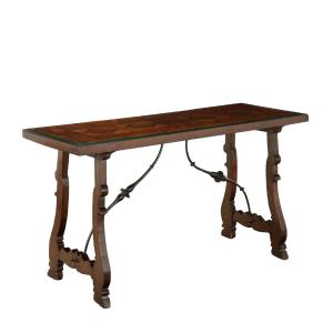 Table de Réféctoire Ancienne Style Renaissance Pin Italie XIXe Siècle